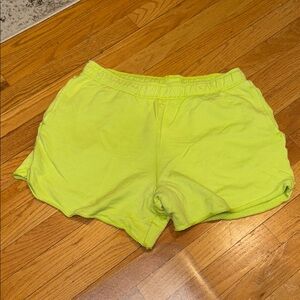 Aerie Neon Lime Athletic Shorts